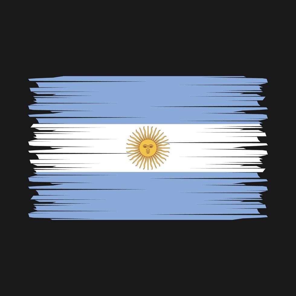 argentina flagga borsta vektor