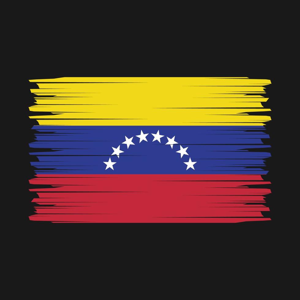 venezuela flag pinselvektor vektor