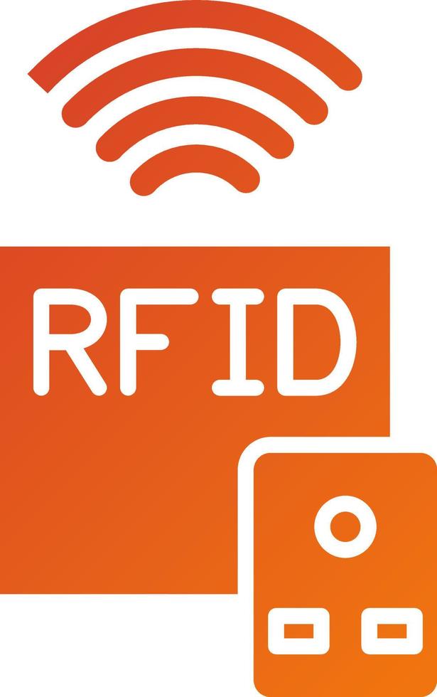 rfid Symbol Stil vektor