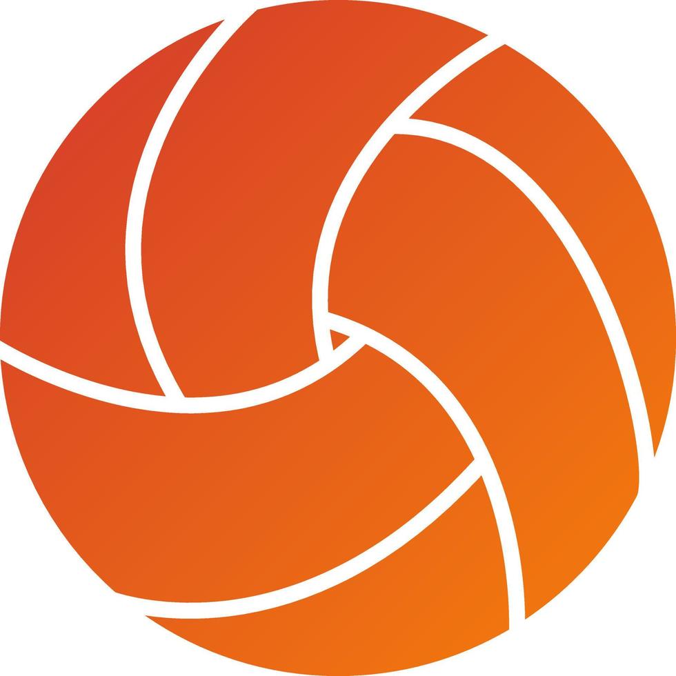 Strand Volleyball Symbol Stil vektor