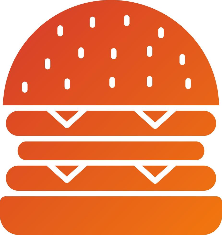 Burger-Icon-Stil vektor