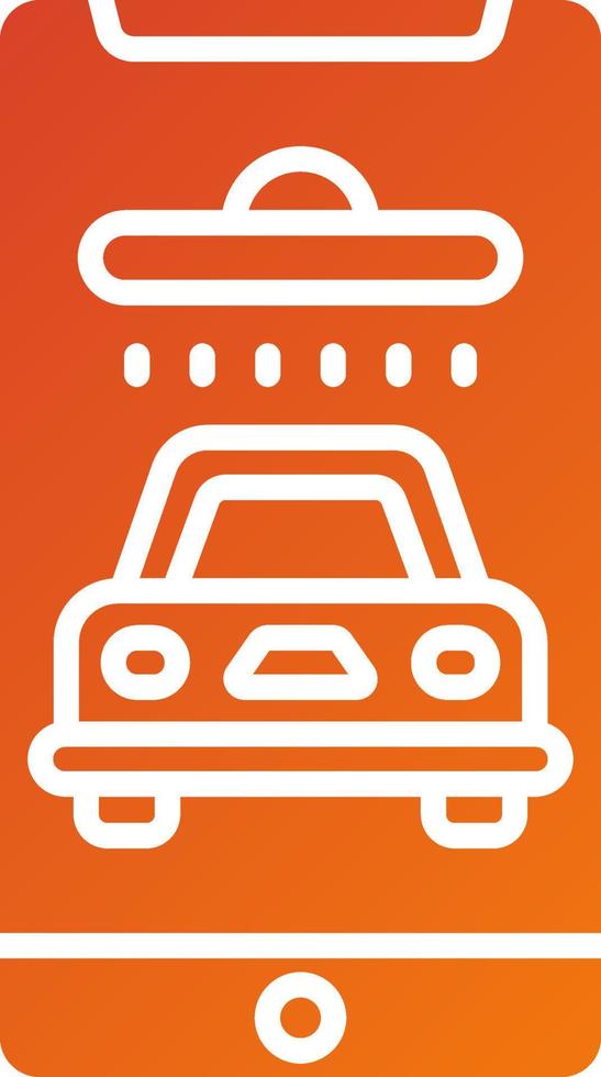 Autowasch-App-Icon-Stil vektor