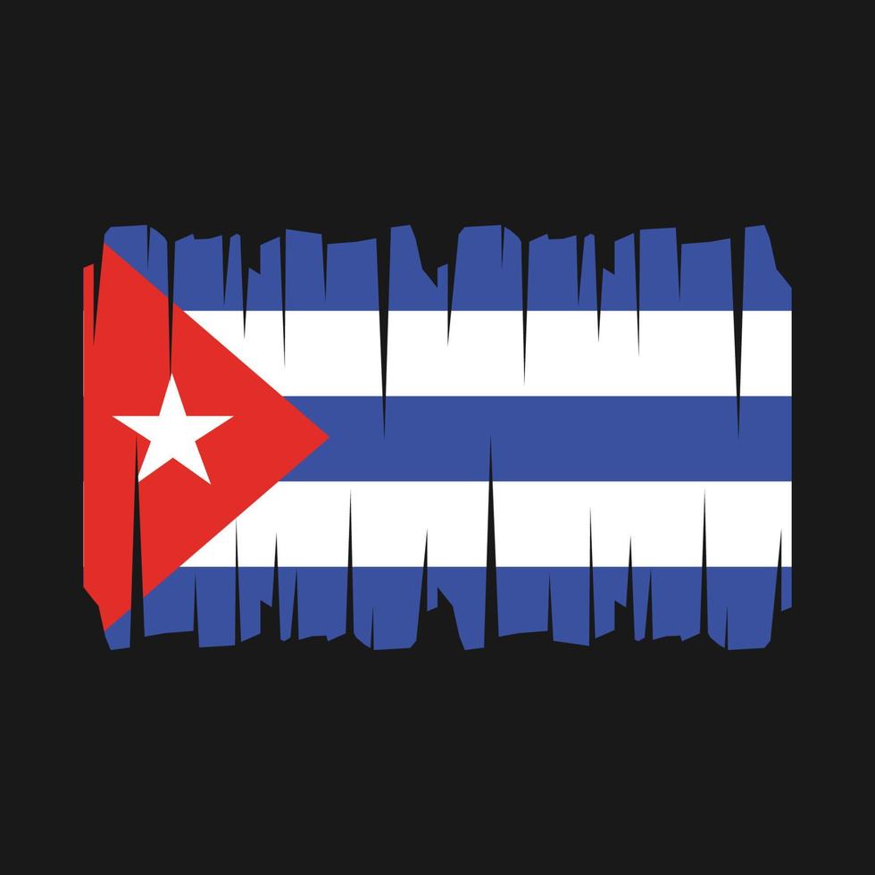 Kubas flagga vektor
