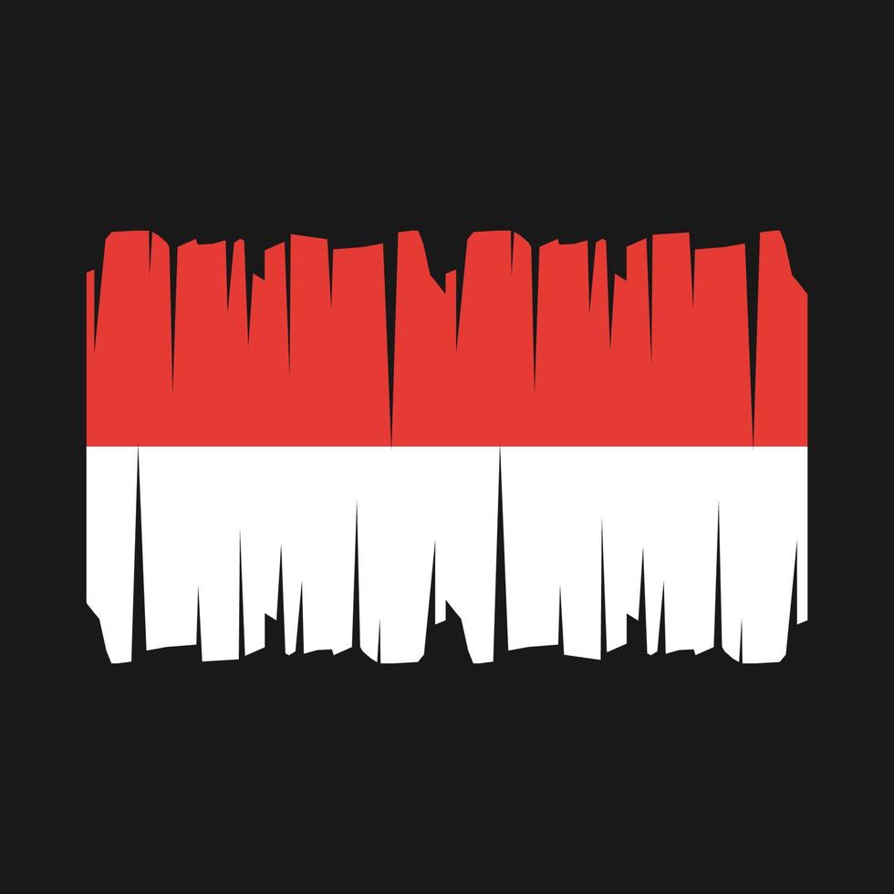 indonesien flagge vektor