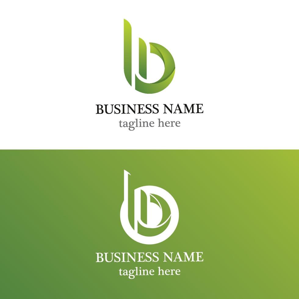 b Brief Business Logo Vorlage vektor