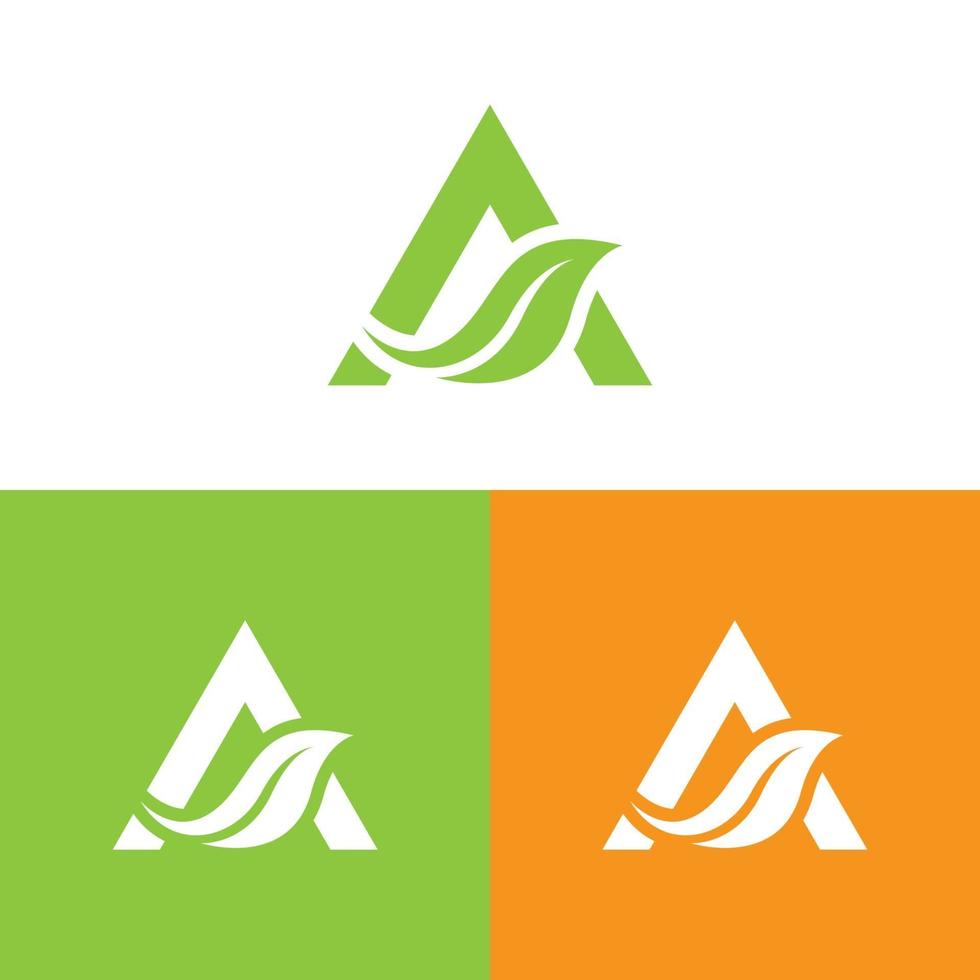 en brevblad logotyp mall design vektor