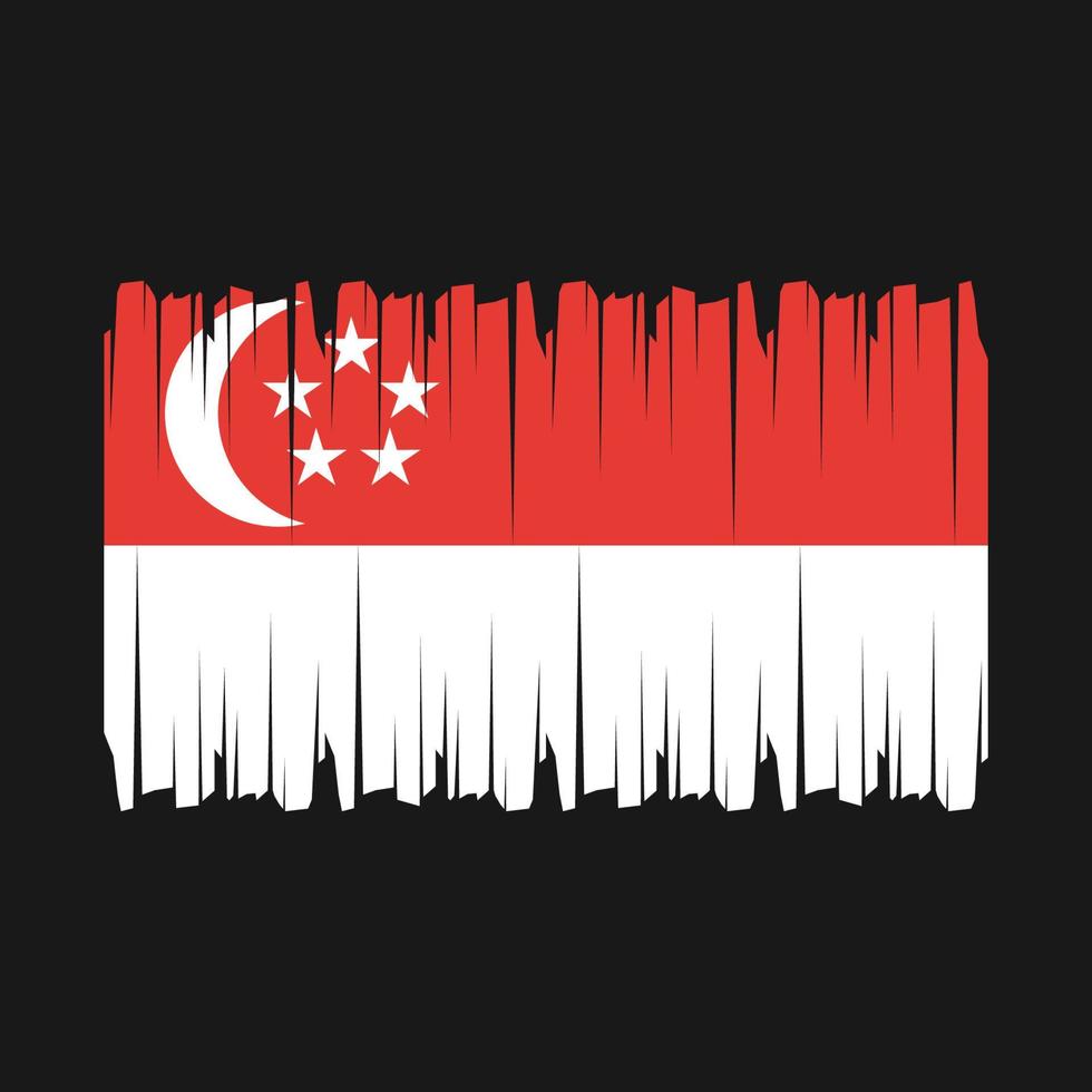 singapur flagge vektor