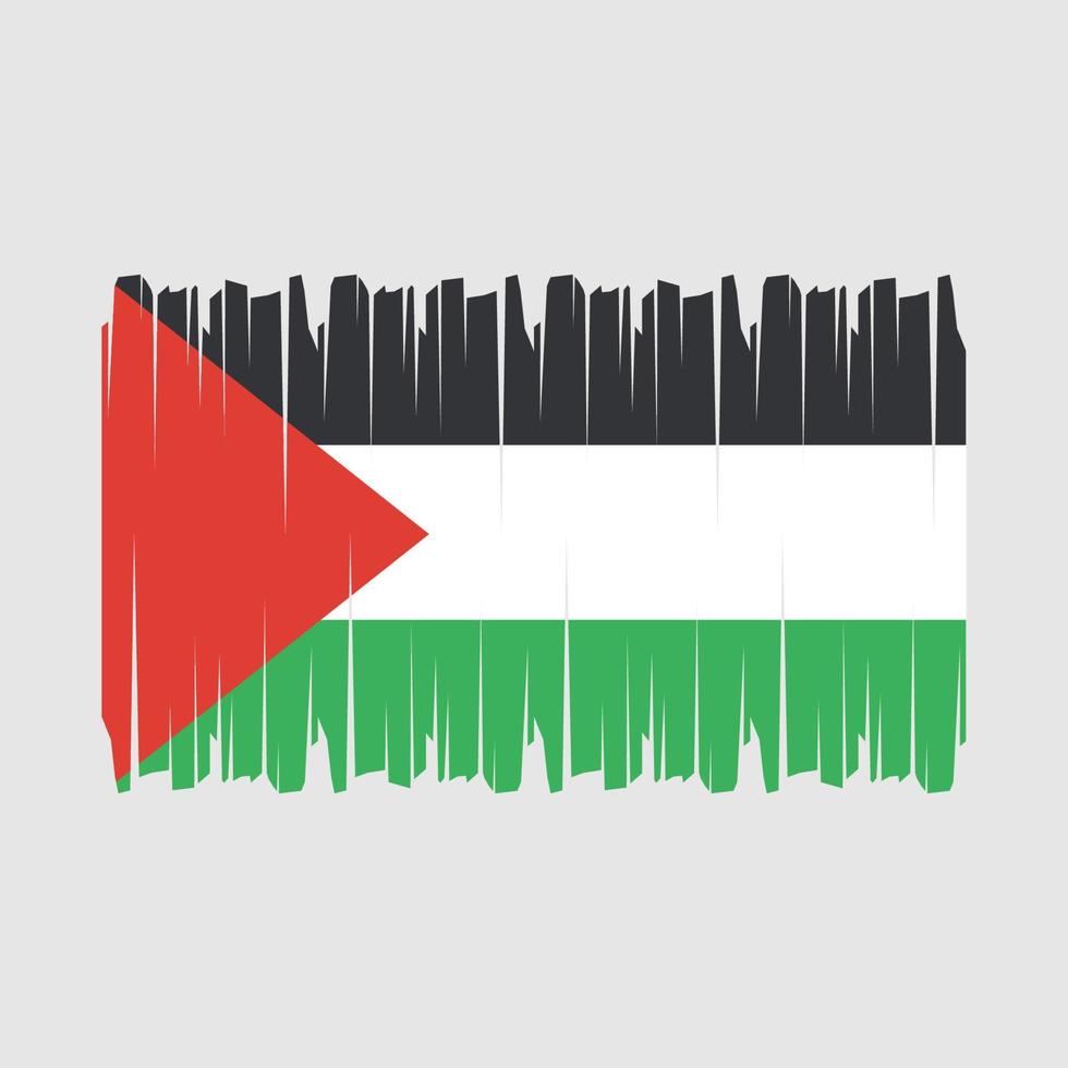 Palästina Flaggenvektor vektor