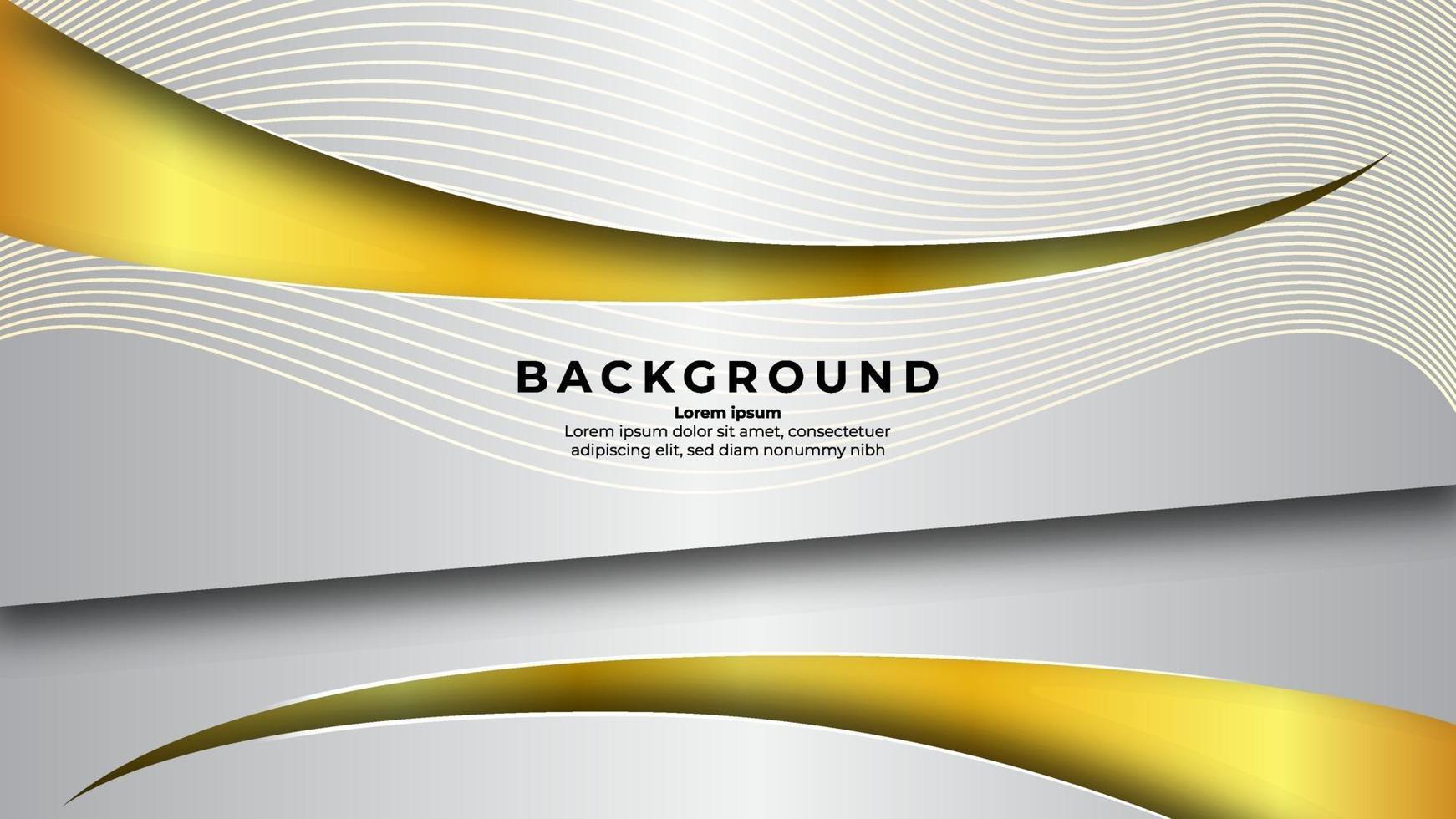 Luxus-Papierschnitt-Hintergrund mit Glitzereffekt und glänzender Farbe Gold. geometrische Formen Hintergrund. Vektorillustration vektor