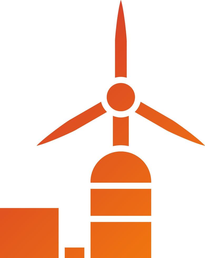 Symbolstil für Windkraftanlagen vektor