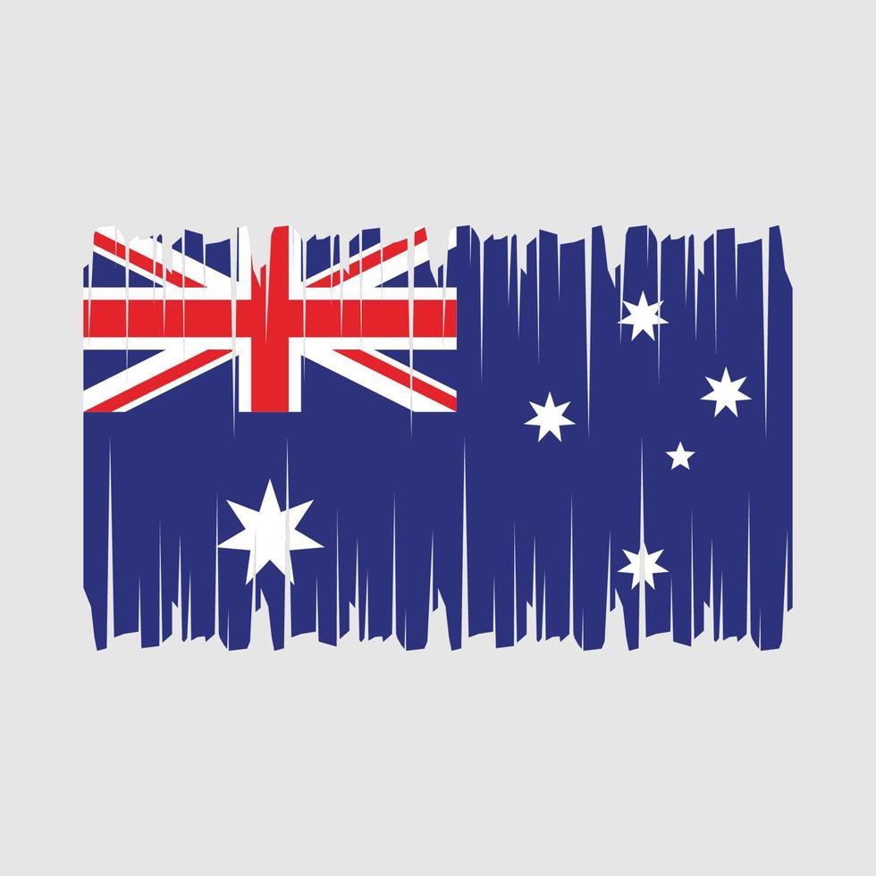 Australien flagga borsta vektor