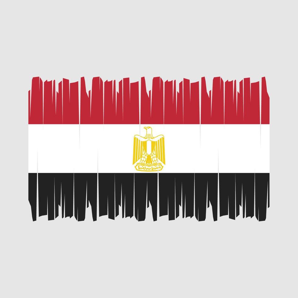 egypten flagga borsta vektor