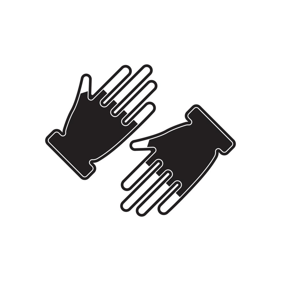 handskar symbol ikon, illustration design mall. vektor