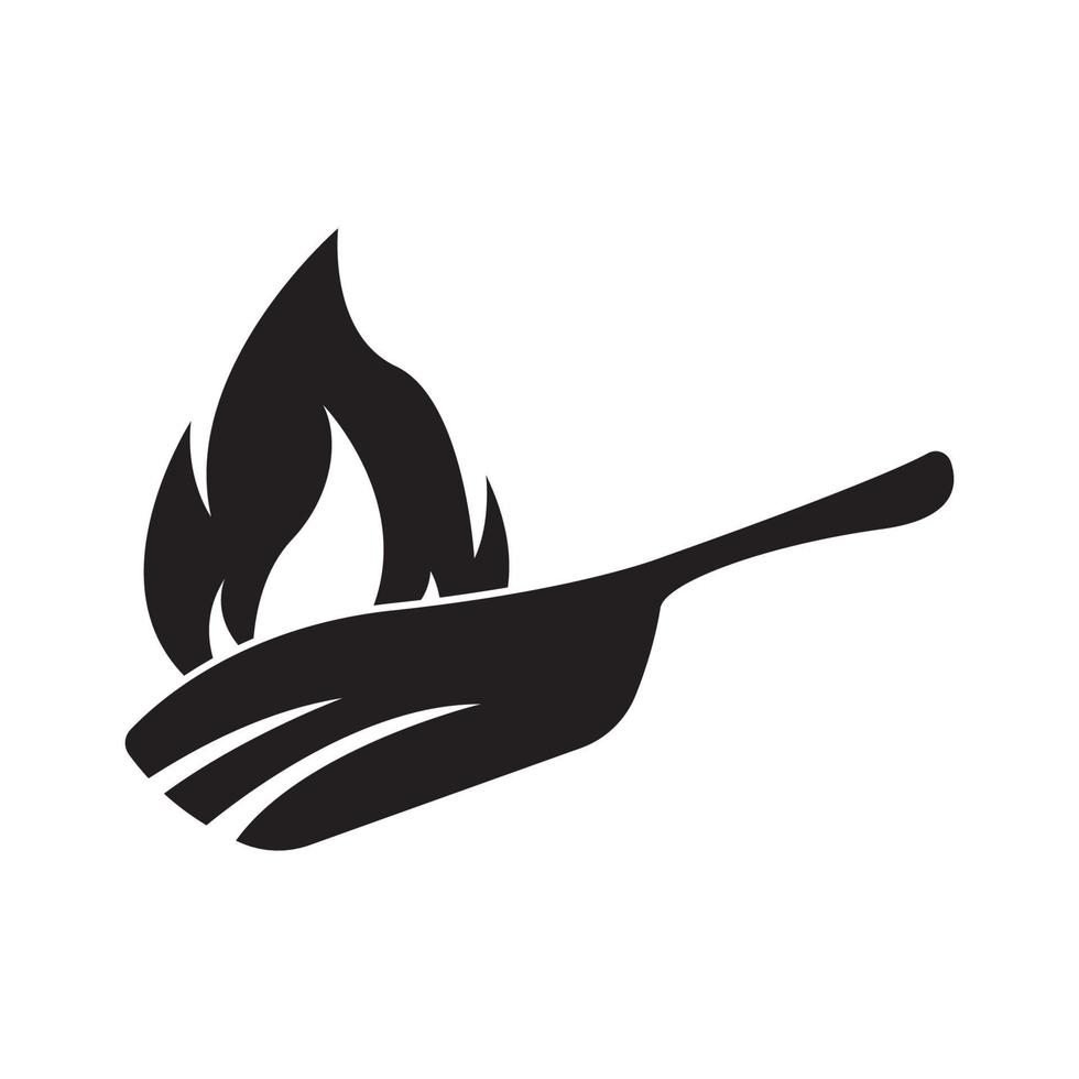 Teflon Kochen Utensil Symbol Symbol, Illustration Design Vorlage. vektor