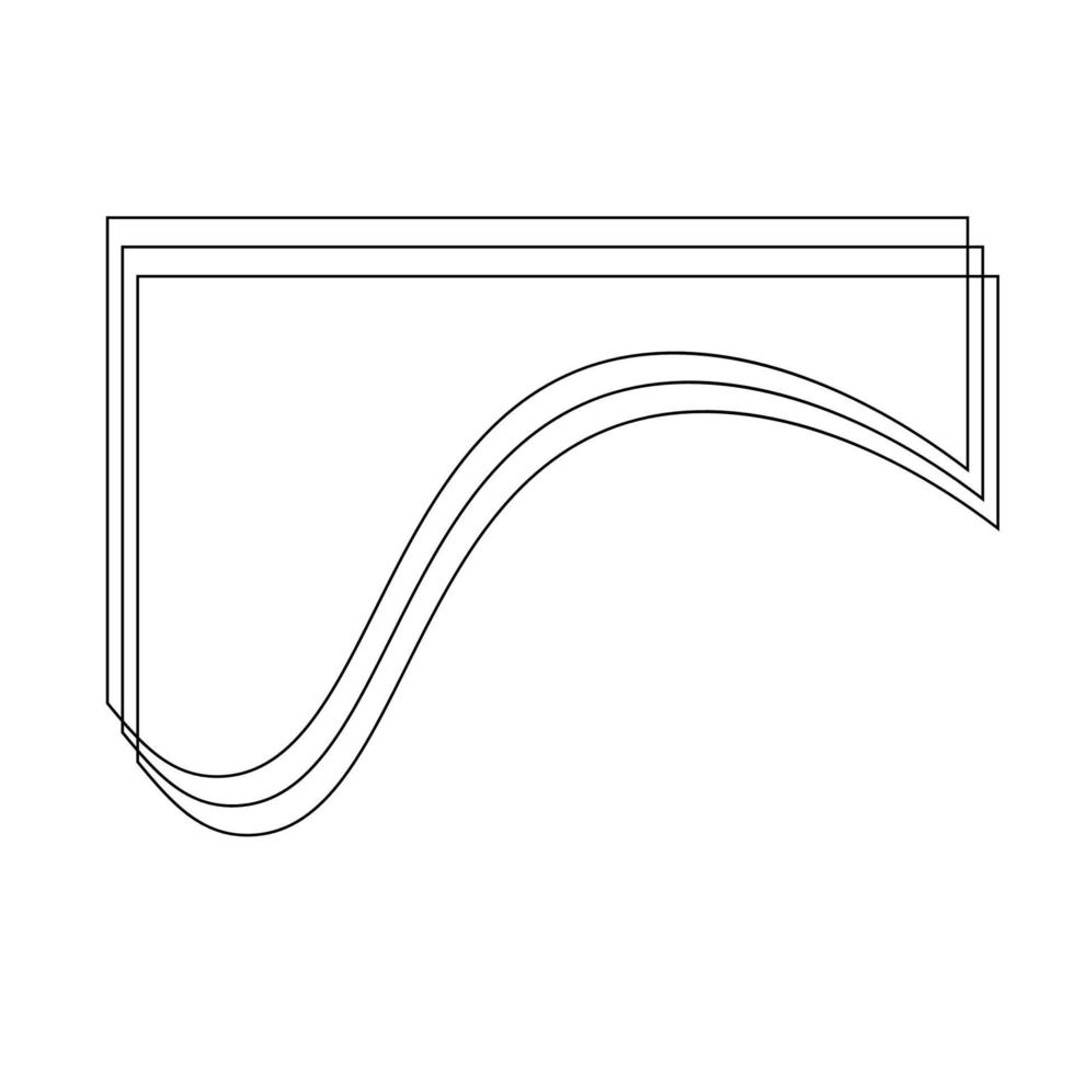 Linie dynamisch abstrakt Formen vektor