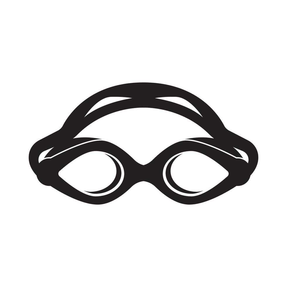 Schwimmen Brille Symbol Symbol, Abbildung Design Vorlage. vektor