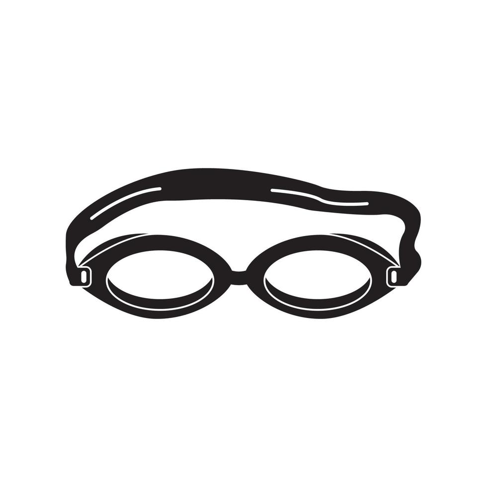 Schwimmen Brille Symbol Symbol, Abbildung Design Vorlage. vektor