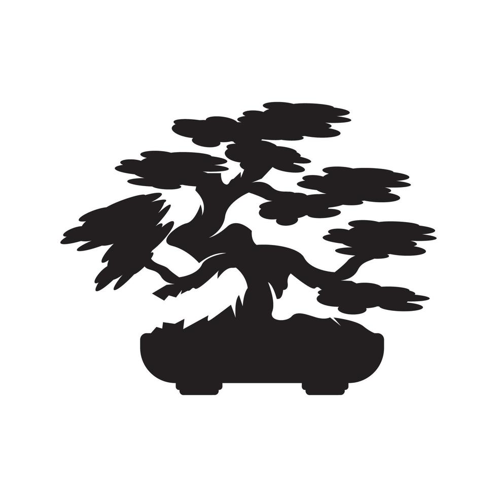 bonsai symbol ikon, illustration design mall. vektor