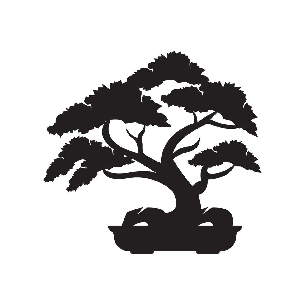 bonsai symbol ikon, illustration design mall. vektor