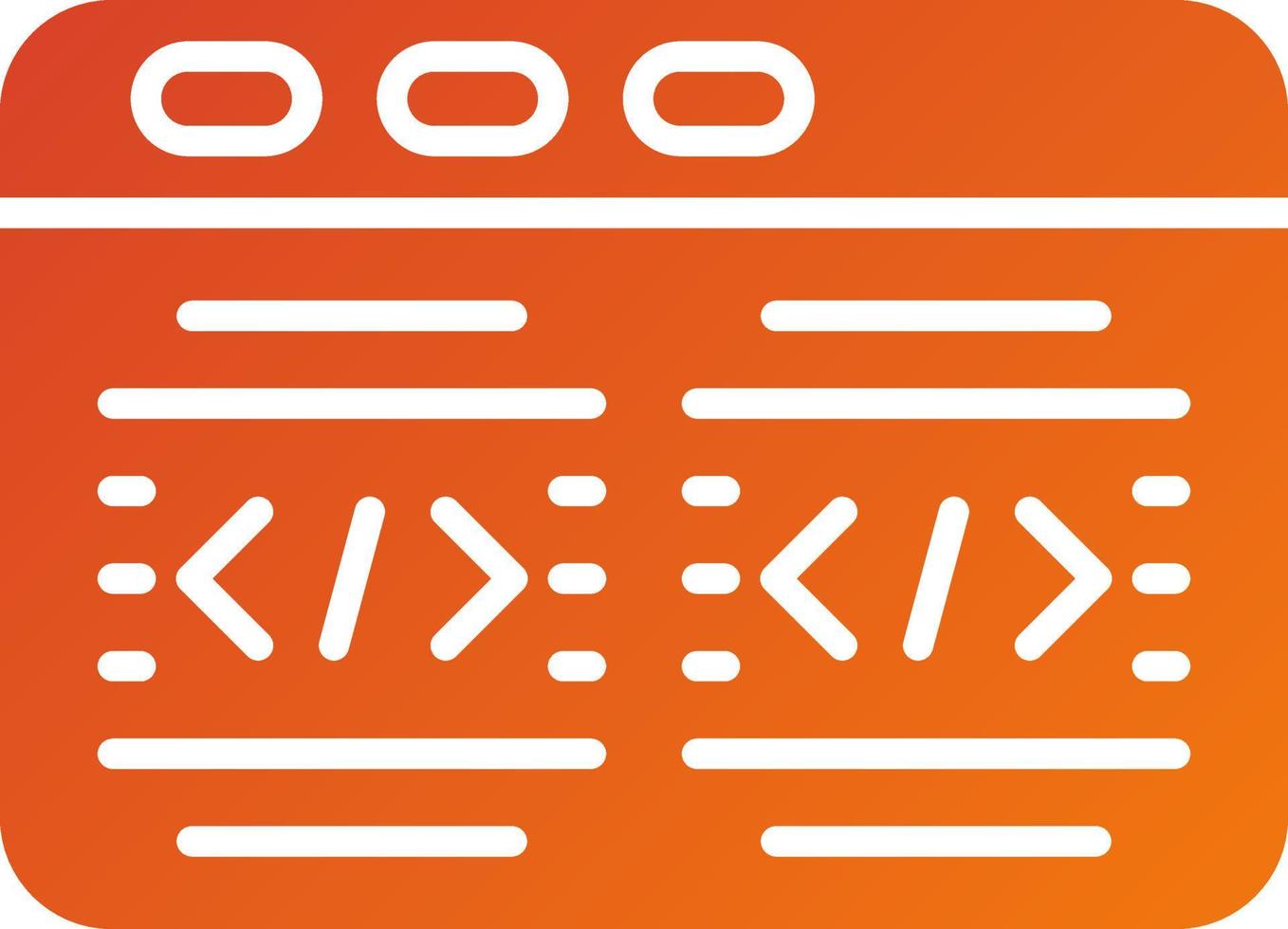 Code-Icon-Stil vektor