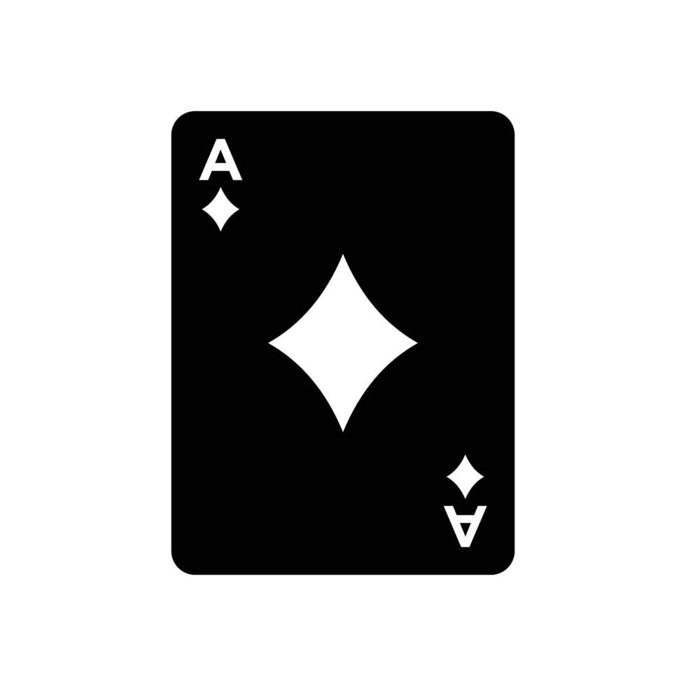 Poker Karte Symbol Vektor Design Vorlage