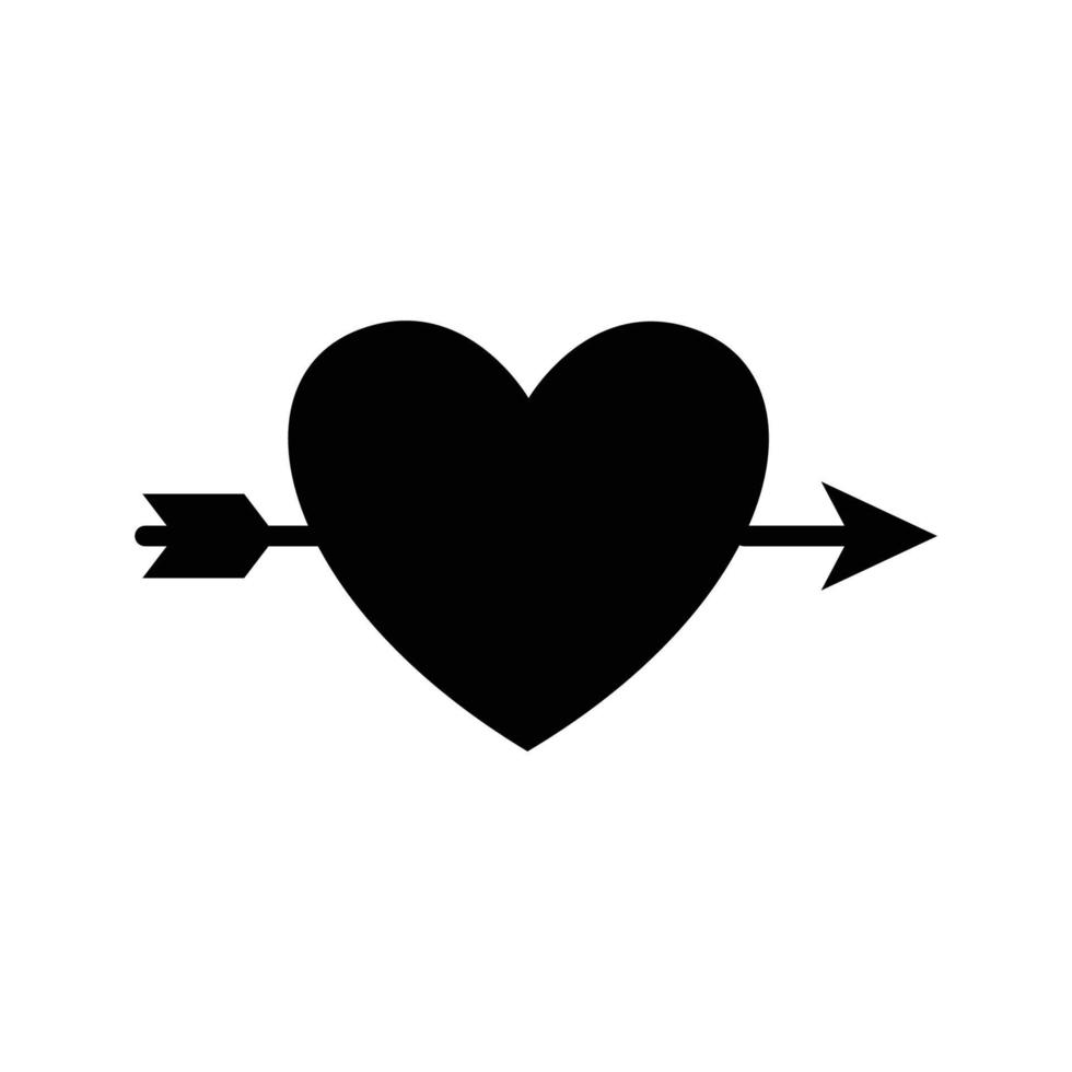 hjärta ikon vektor design mall i vit bakgrund