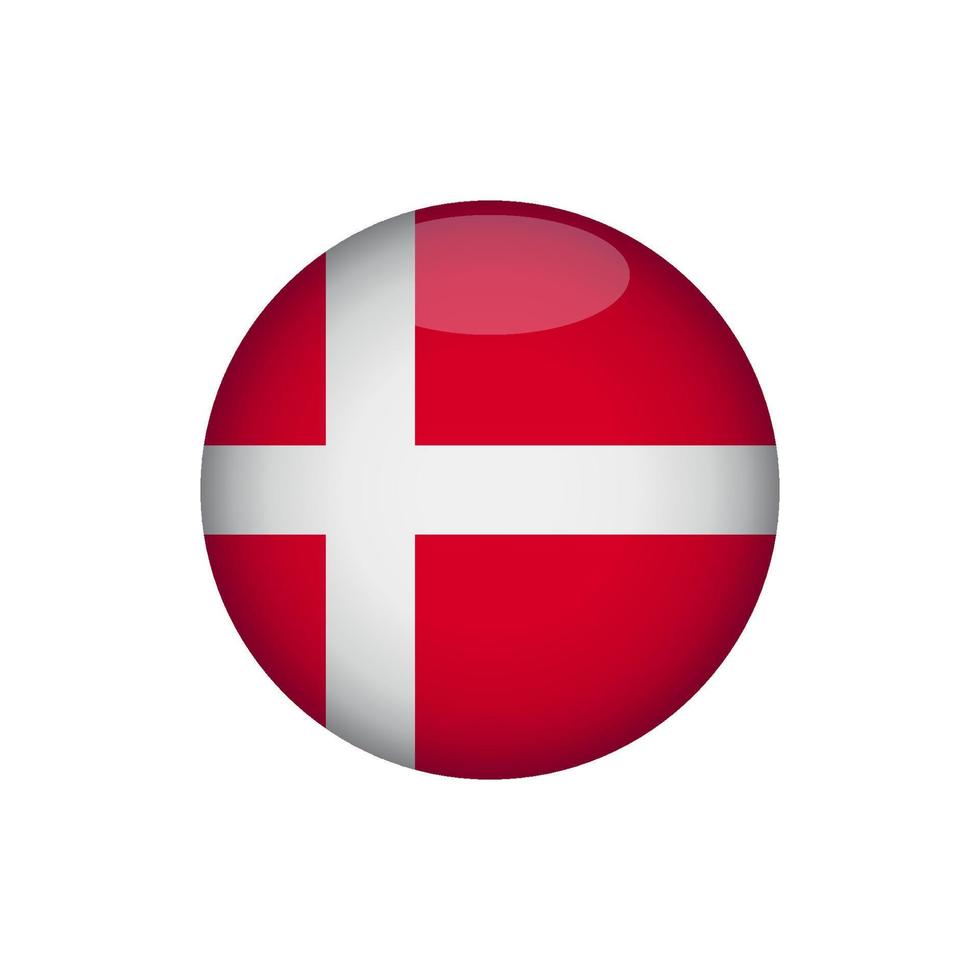 Dänemark Flagge Symbol Vektor Design Vorlagen einfach elegant Konzept