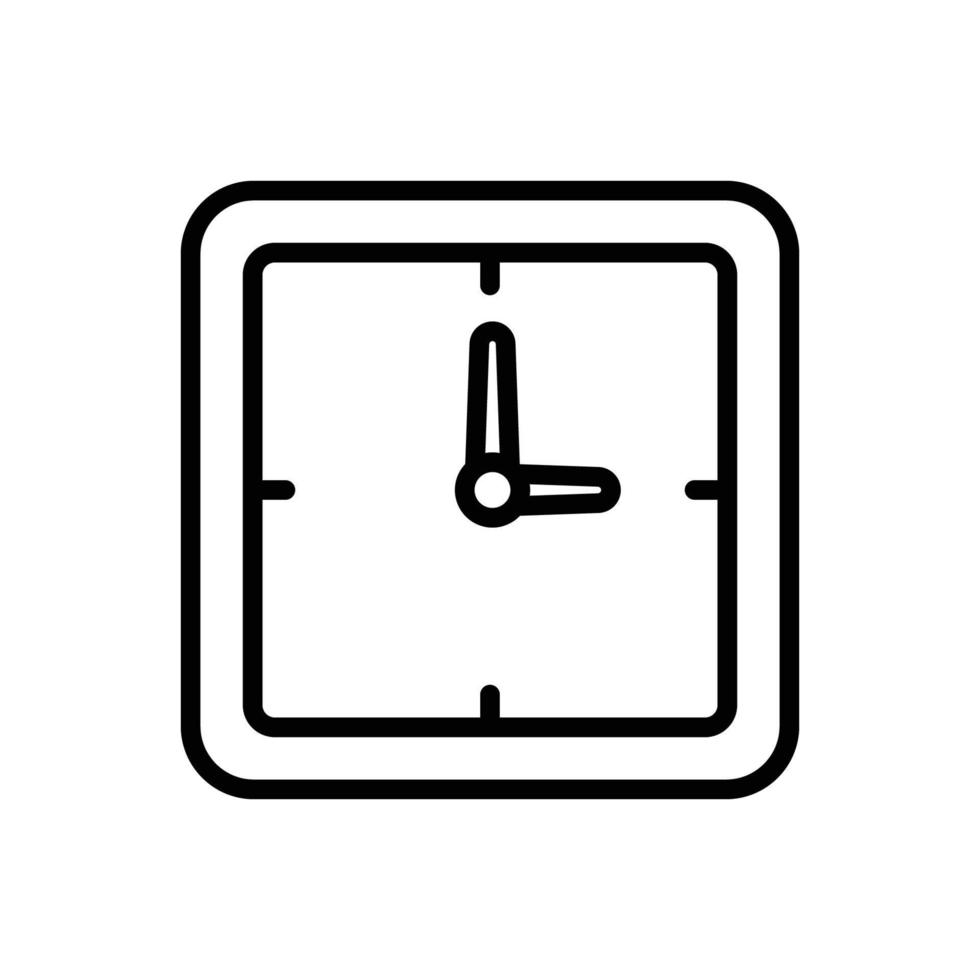 klocka ikon vektor design enkel och modern