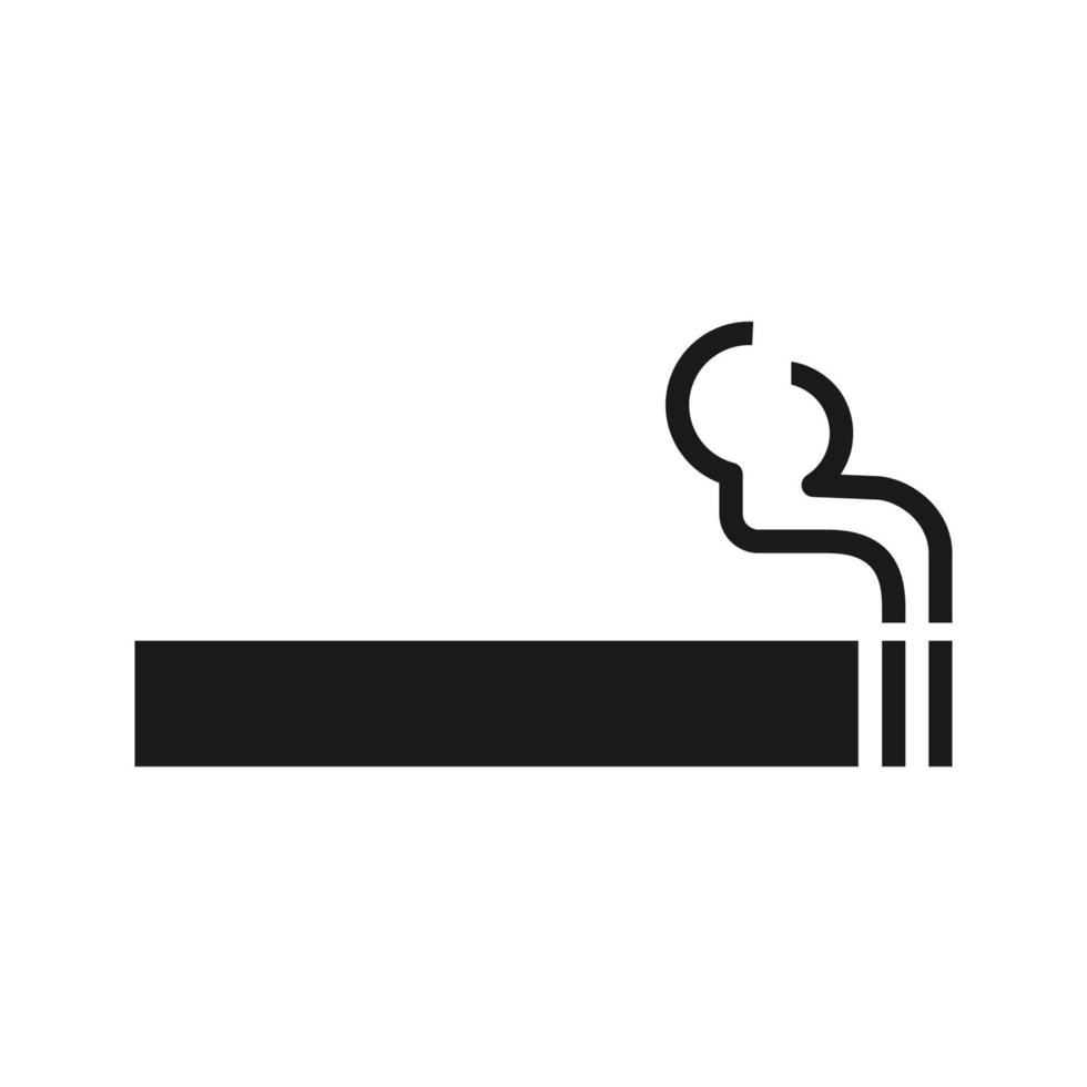 cigarett ikon för grafisk och webb design vektor
