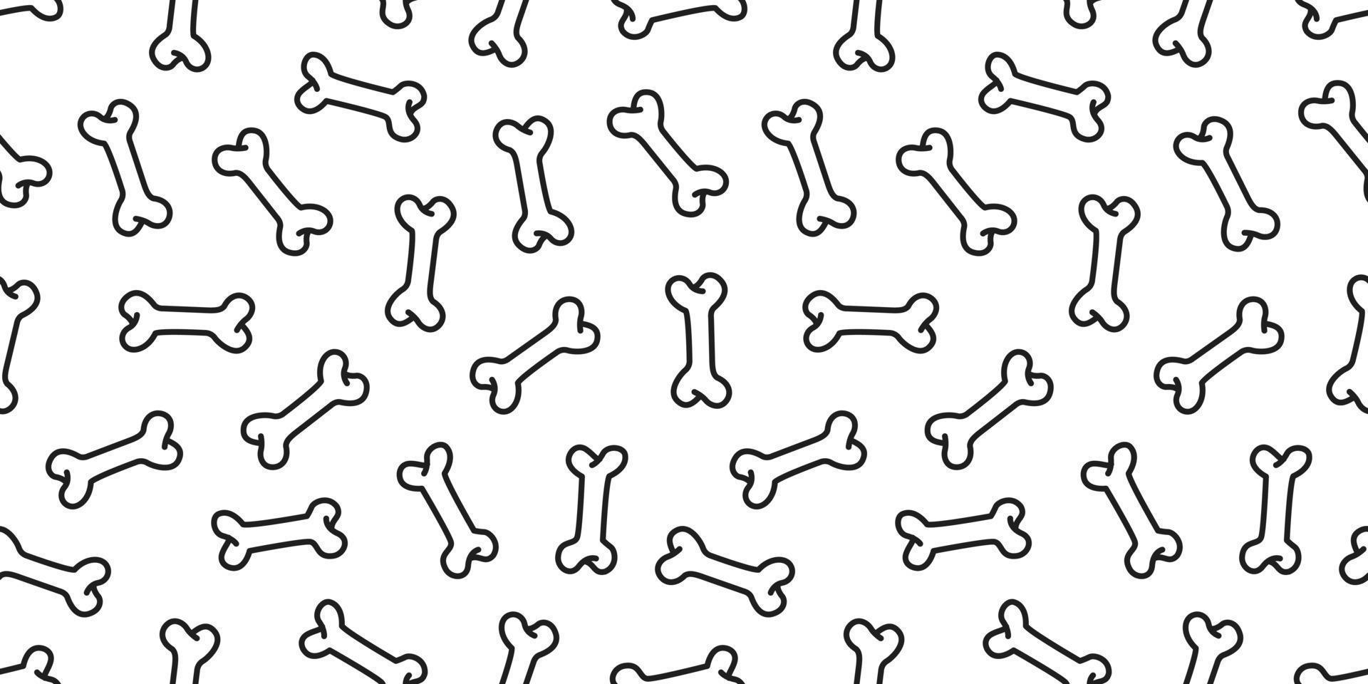 Hund Knochen nahtlos Muster Vektor Hündchen isoliert Illustration Hintergrund Fliese Hintergrund