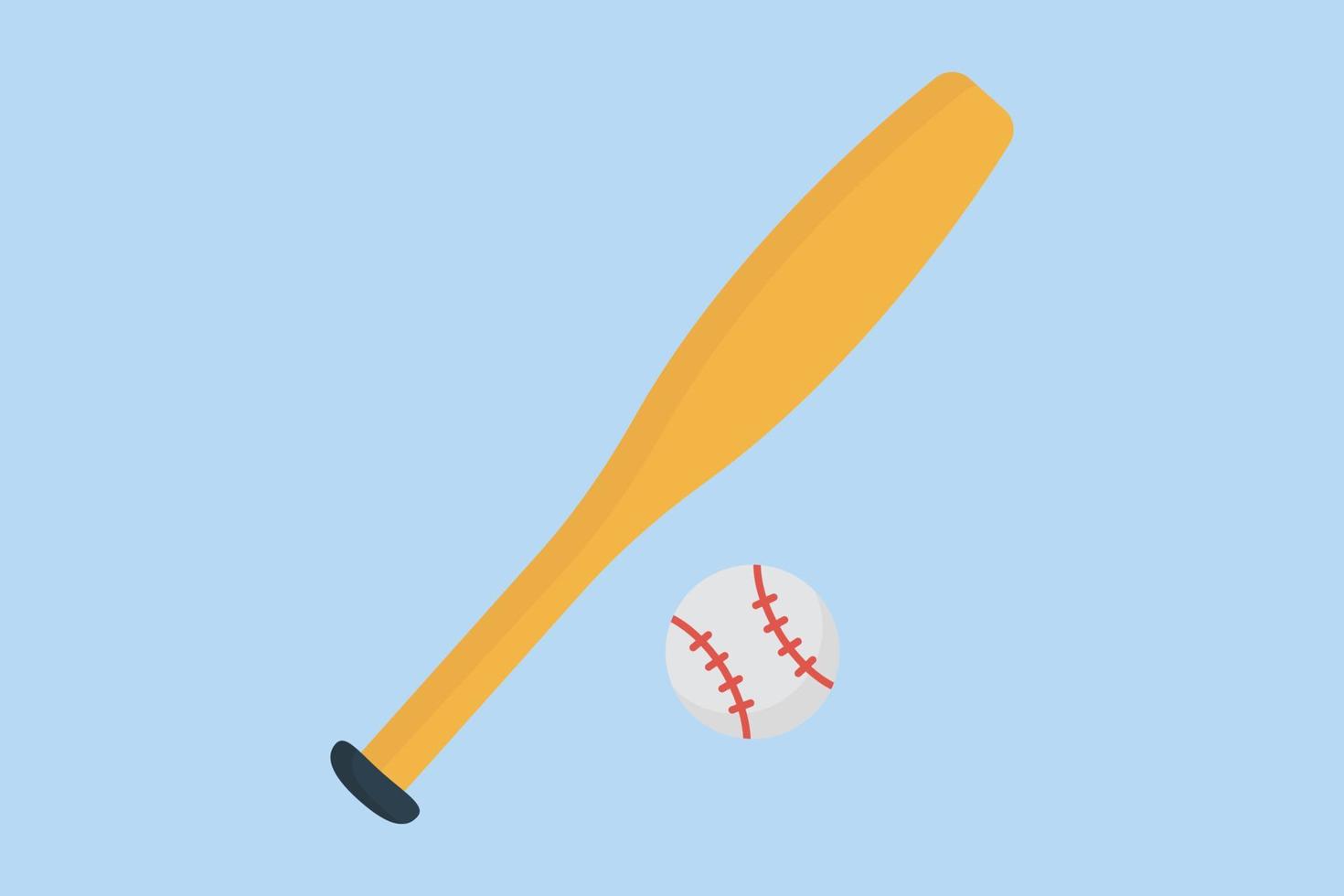 Baseball Symbol Illustration. Symbol verbunden zu Sport. eben Symbol Stil. einfach Vektor Design editierbar