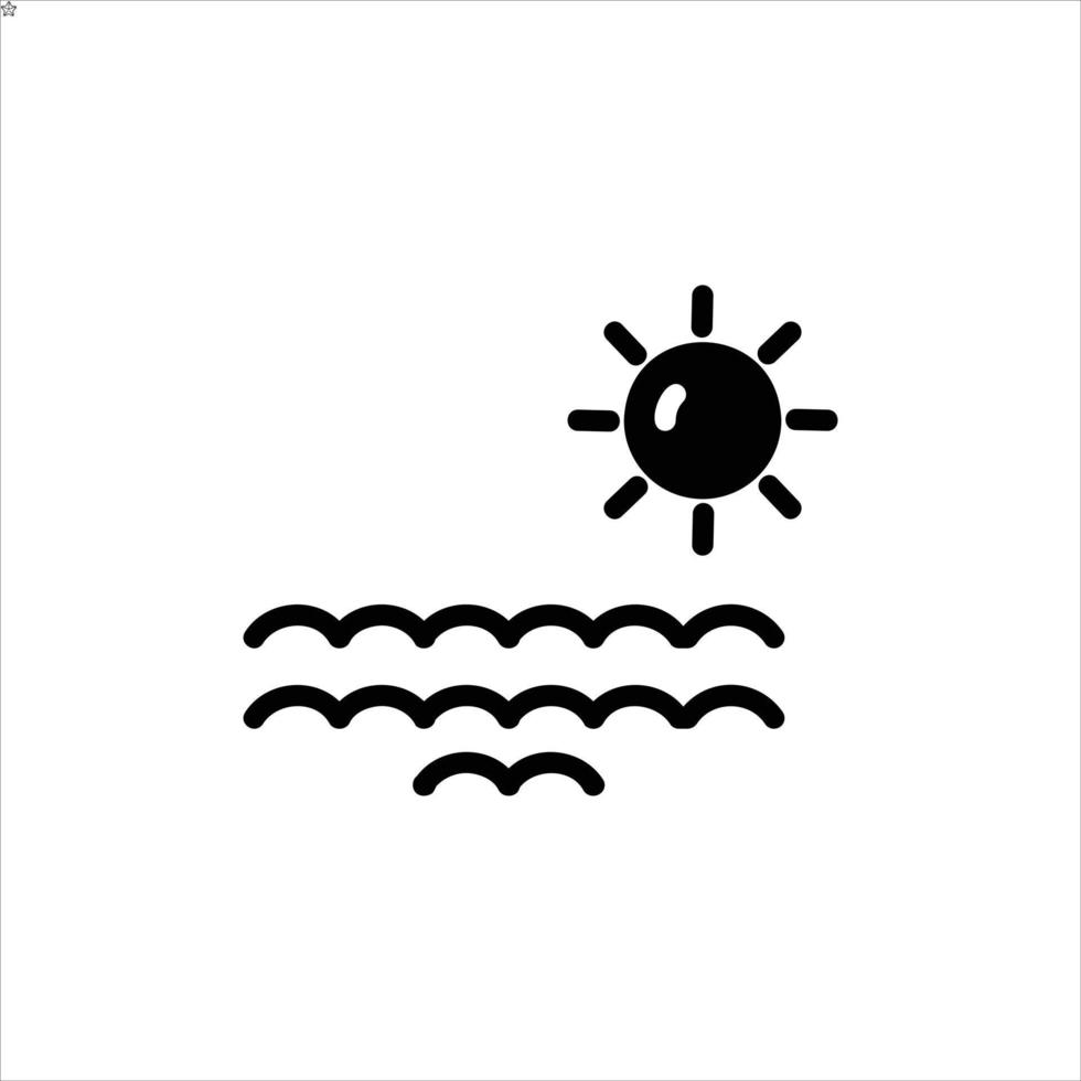 Strand Symbol mit isoliert vektor und transparent Hintergrund