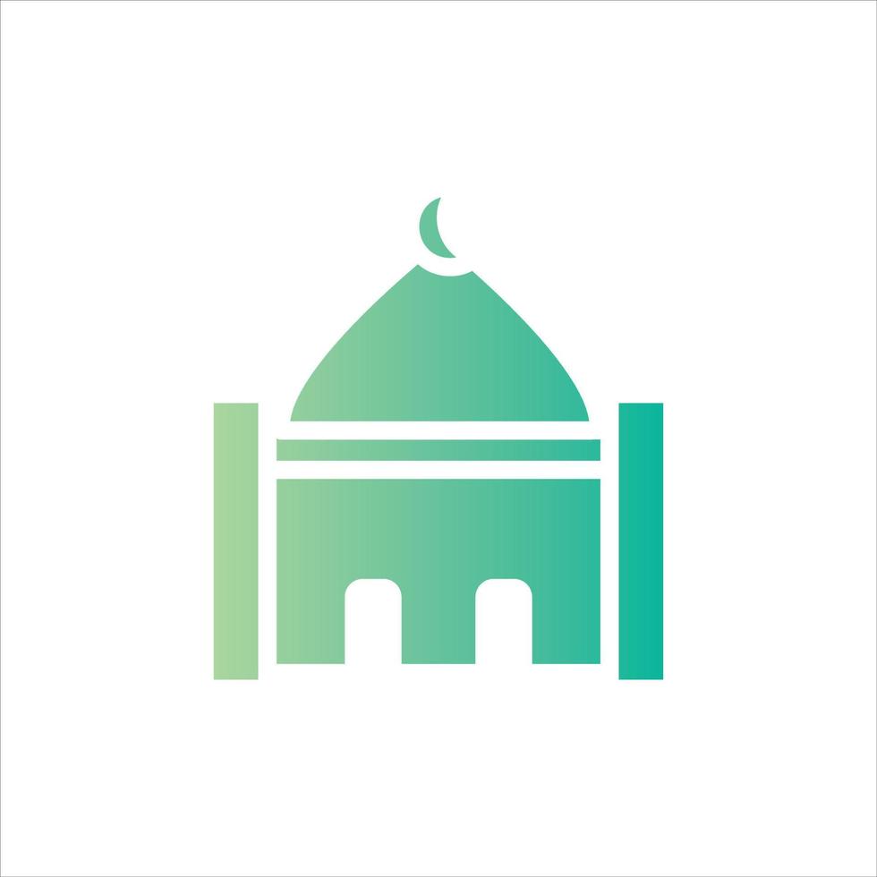 Moschee Symbol mit isoliert vektor und transparent Hintergrund