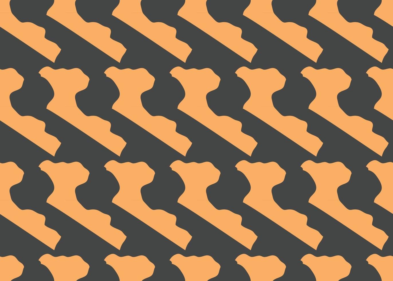 vektor textur bakgrund, sömlösa mönster. handritad, svart, orange färger.