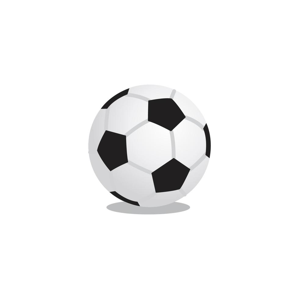 süß komisch Fußball Ball oder Fußball Spiel Ball Karikatur kawaii Charakter Symbol isoliert auf Weiß Hintergrund vektor