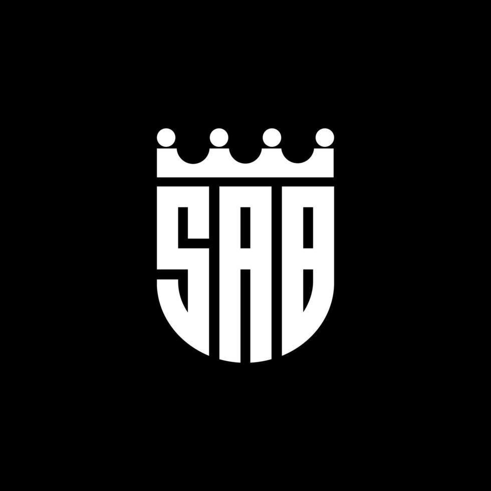 sab brev logotyp design i illustration. vektor logotyp, kalligrafi mönster för logotyp, affisch, inbjudan, etc.