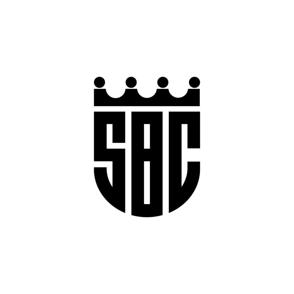 sbc brev logotyp design i illustration. vektor logotyp, kalligrafi mönster för logotyp, affisch, inbjudan, etc.