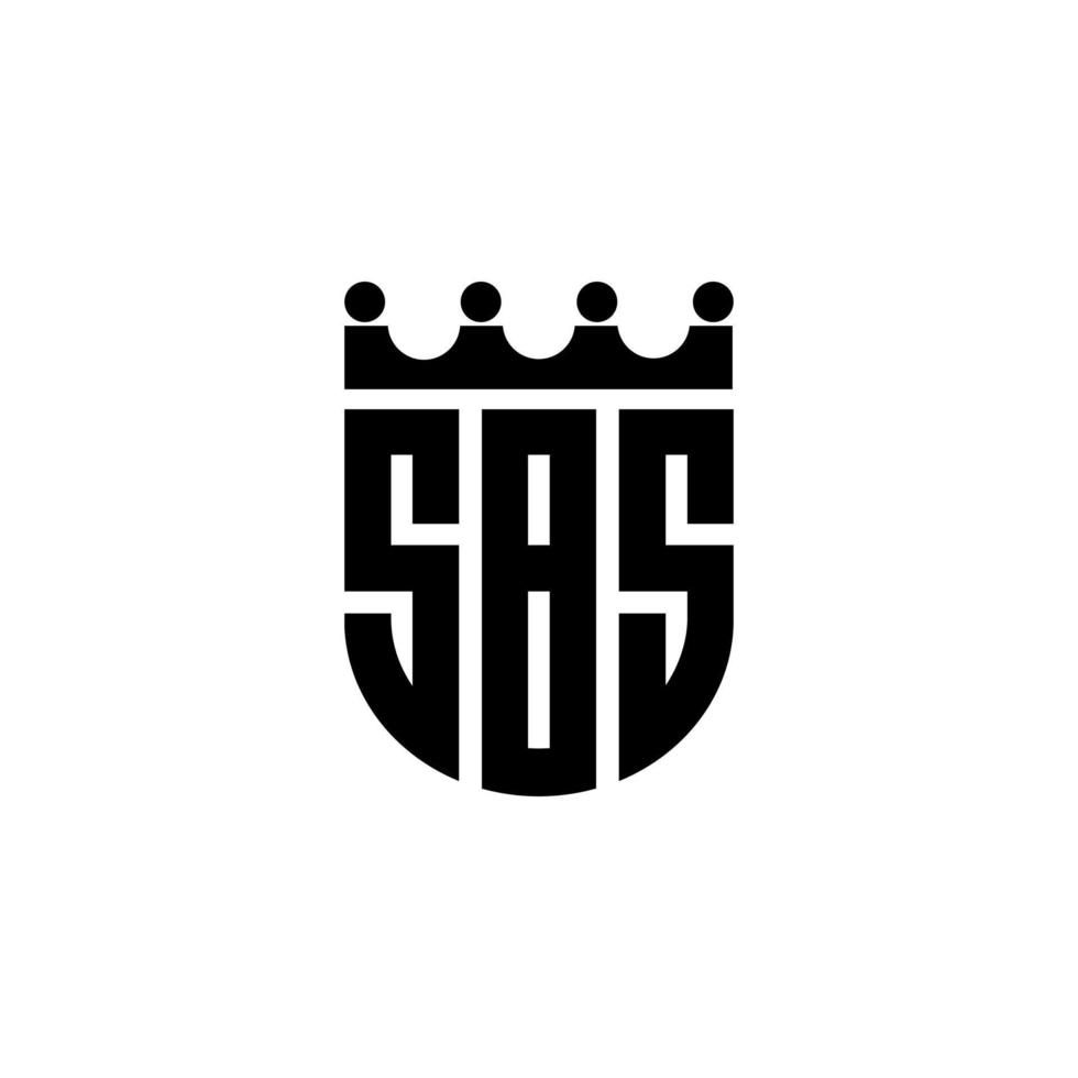 sbs brev logotyp design i illustration. vektor logotyp, kalligrafi mönster för logotyp, affisch, inbjudan, etc.
