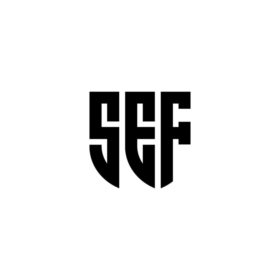 sef-Buchstaben-Logo-Design in Abbildung. Vektorlogo, Kalligrafie-Designs für Logo, Poster, Einladung usw. vektor