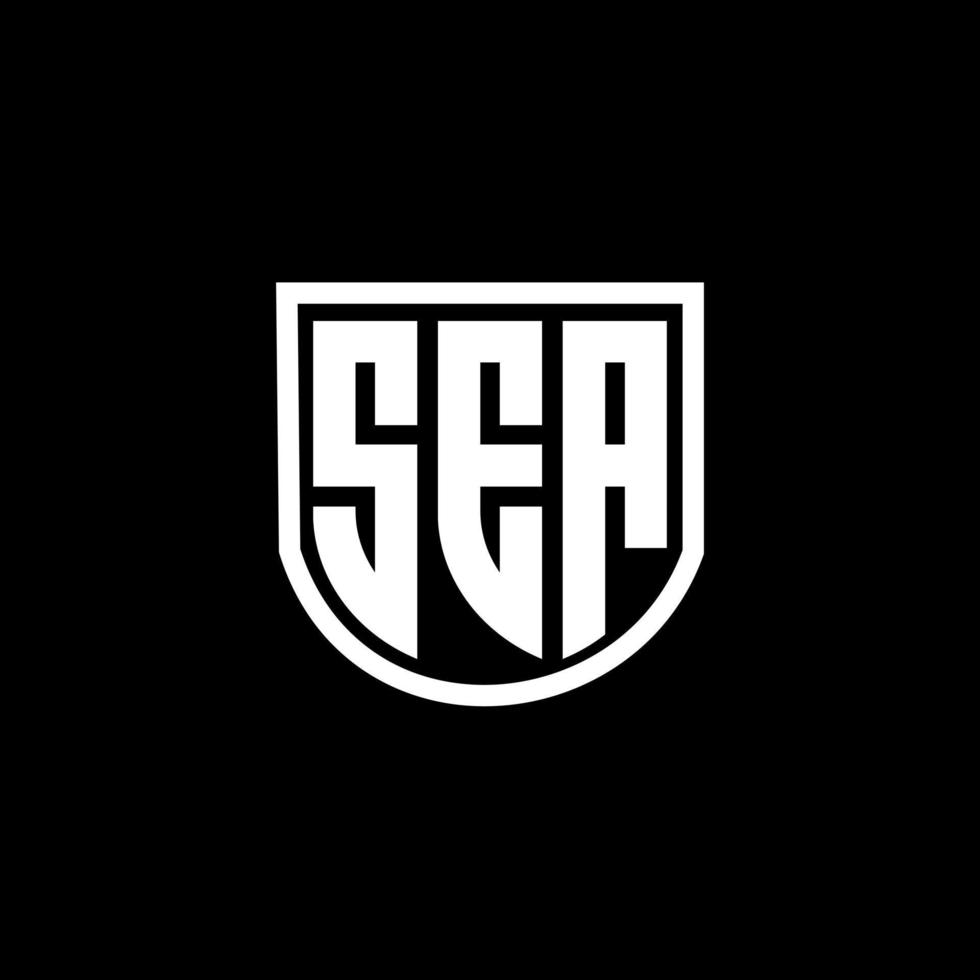 Sea Letter Logo-Design in Abbildung. Vektorlogo, Kalligrafie-Designs für Logo, Poster, Einladung usw. vektor