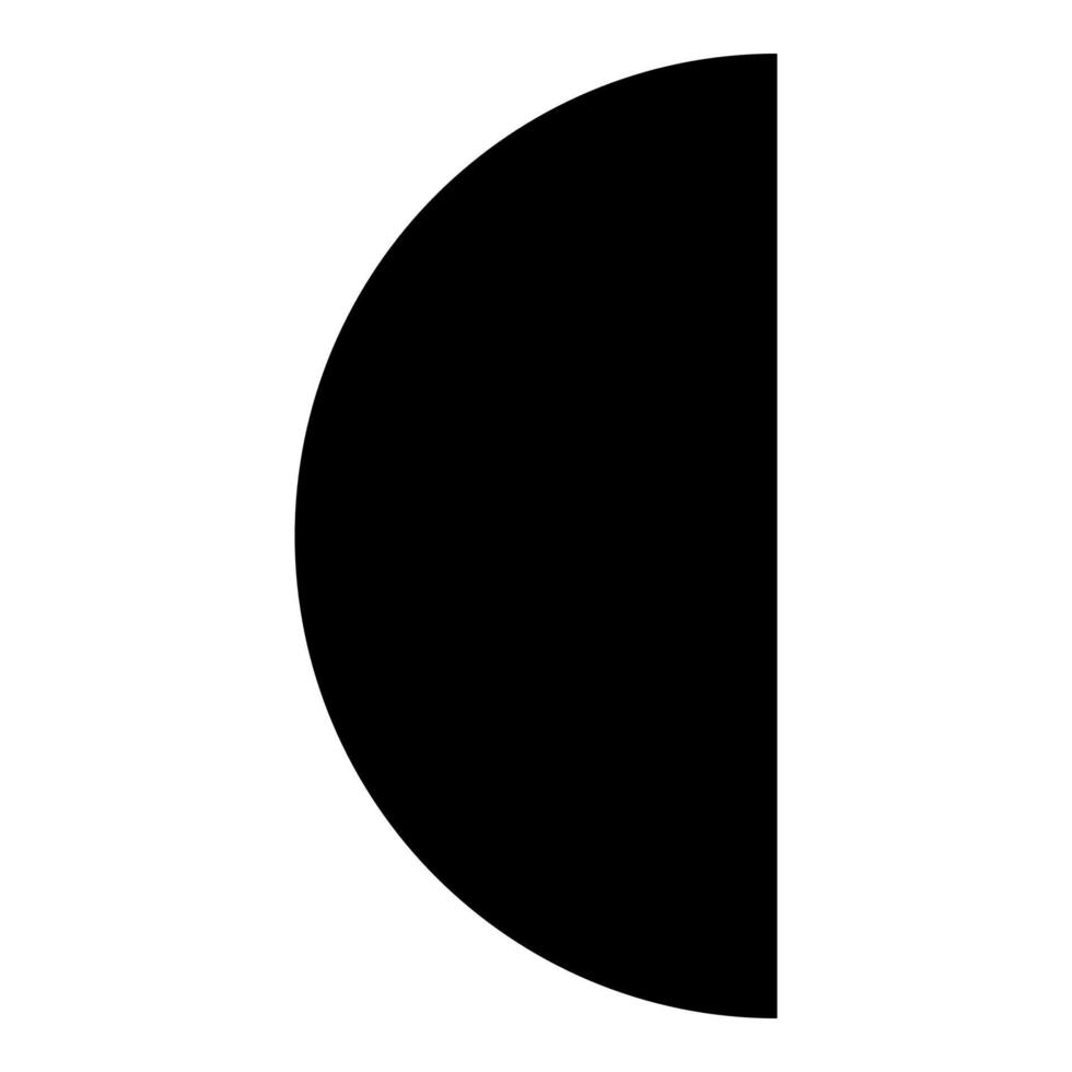 del cirkel 12 2 två ikon svart Färg vektor illustration bild platt stil