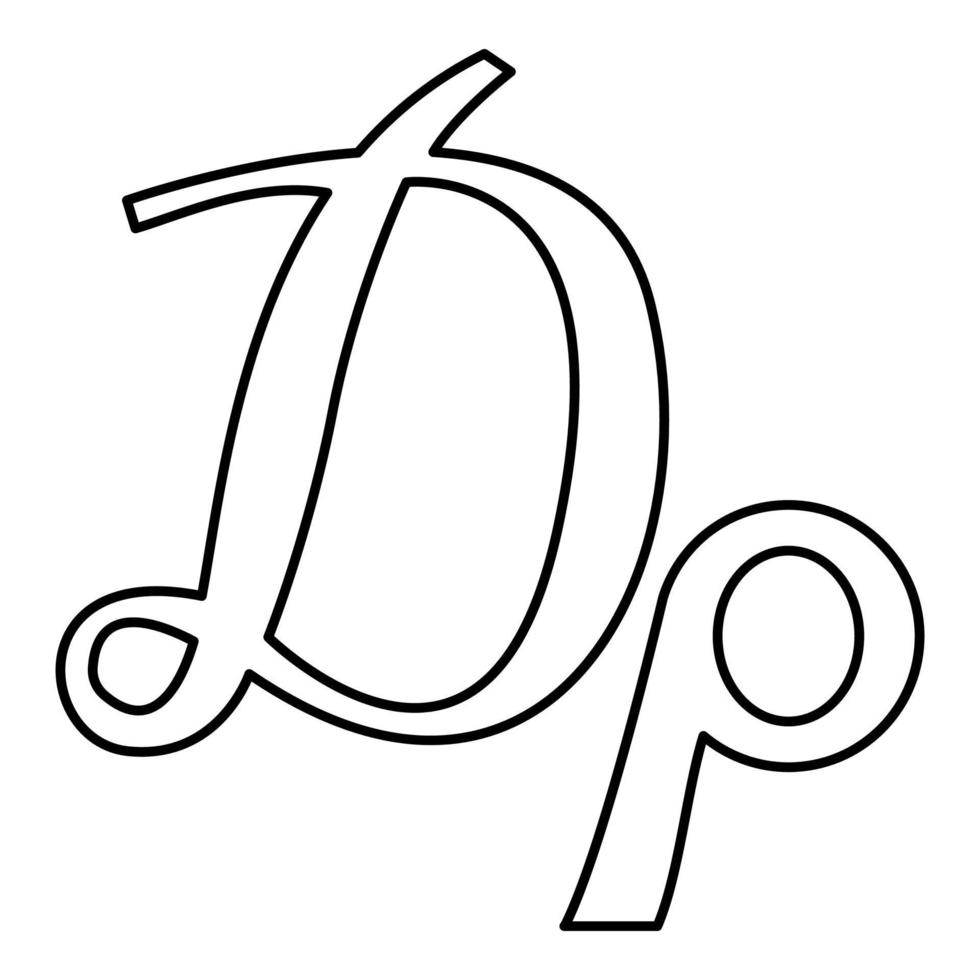 drakma symbol nuvarande valuta grekland tecken pengar grd monetär grekisk kontur översikt linje ikon svart Färg vektor illustration bild tunn platt stil