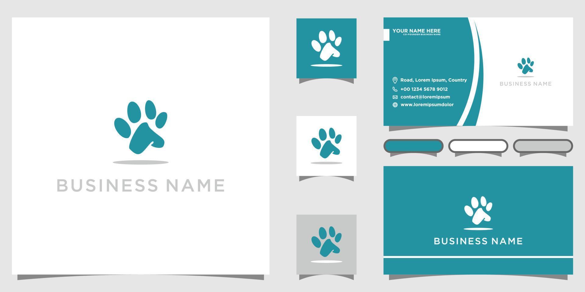 husdjursklinikens logotyp - vektorillustration, lämplig för ditt designbehov, logotyp, illustration, animation, etc. vektor