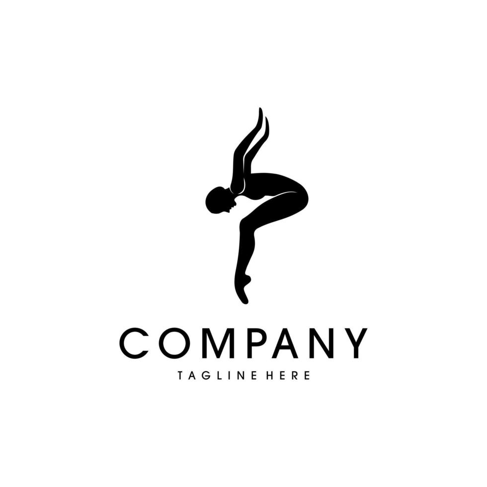 pilates logotyp design. grymt bra en pilates studio logotyp. en pilates studio och yoga logotyp. vektor