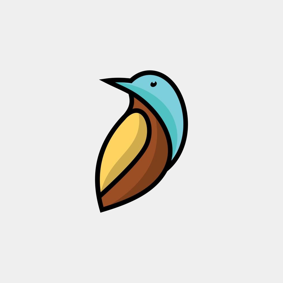 Eisvogel Vogel Logo Design. genial ein Eisvogel Vogel Logo. ein Eisvogel Vogel Logotyp. vektor