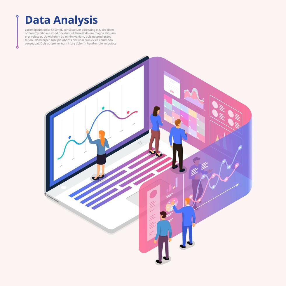 Datenanalyse-Tools vektor