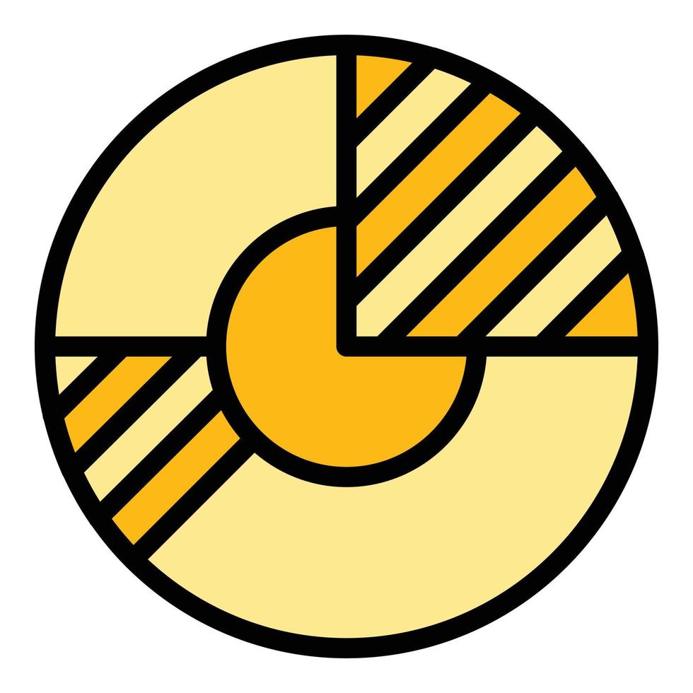 resultat pengar stycke Diagram finansiera ikon vektor platt