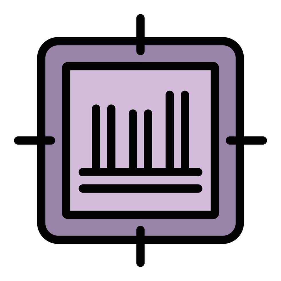 Haftung Ziel Symbol Vektor eben