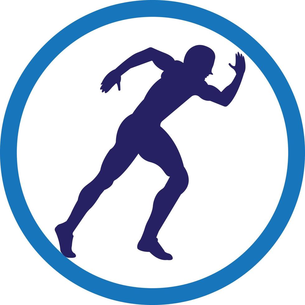 Design-Vorlagenvektor für Physiotherapie-Behandlungen mit Menschen laufen. bunte vektorgesundheit. Logo der Physiotherapie-Klinik. Physiotherapie-Logo vektor