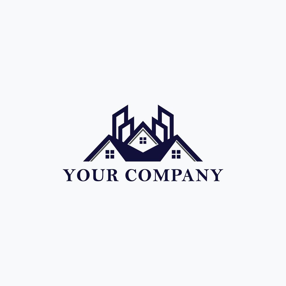 Luxus echt Nachlass Haus Logo Vektor Design